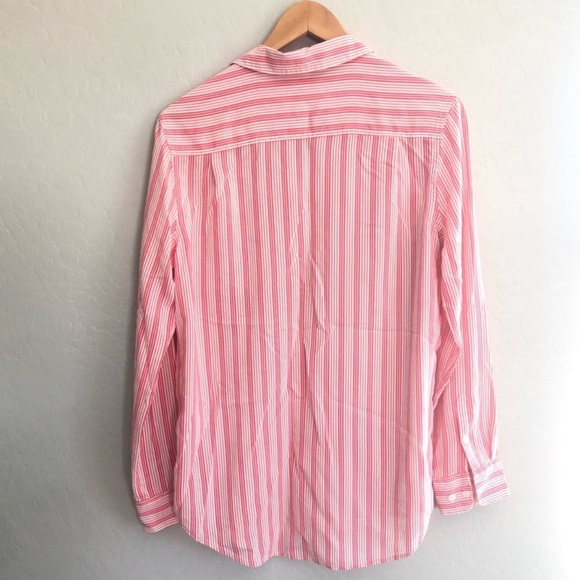 Equipment Silk Shirt Pink Stripe Size Medium - Picture 2 of 4